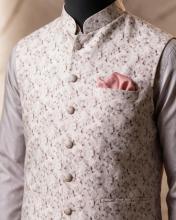 Premium White Bandi Set for men