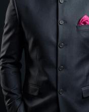 Black Bandhgala Suit for men