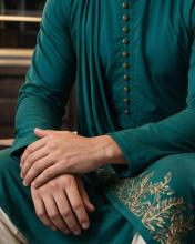 Green New Age Indian Clothing for Men